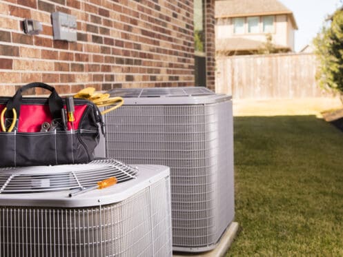 Tool Bag on AC Unit