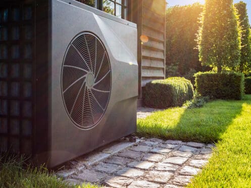 Heat Pump Outside Home